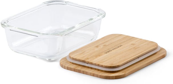 Hovedproduktbilde for White Lord Nelson Glass og Bambus Matboks