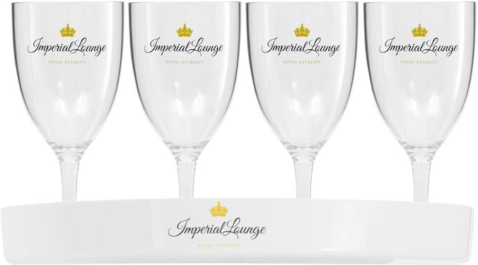 Hovedproduktbilde for White Lord Nelson LN 4-pack Glass with Tray