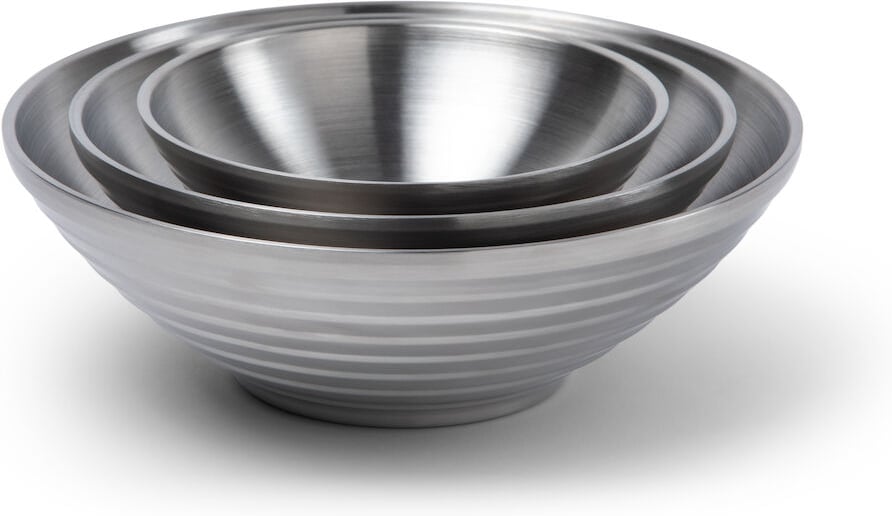 Hovedproduktbilde for Steel Örrefors Jernverk 3-pk Dobbeltvegget Rustfritt Stål Boller