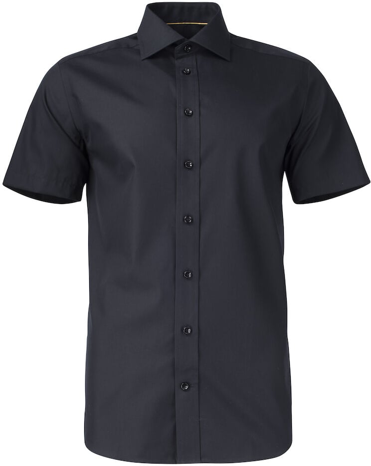 Hovedproduktbilde for Black J. Harvest & Frost Yellow Bow 50 Kort Erm Slim Fit Skjorte