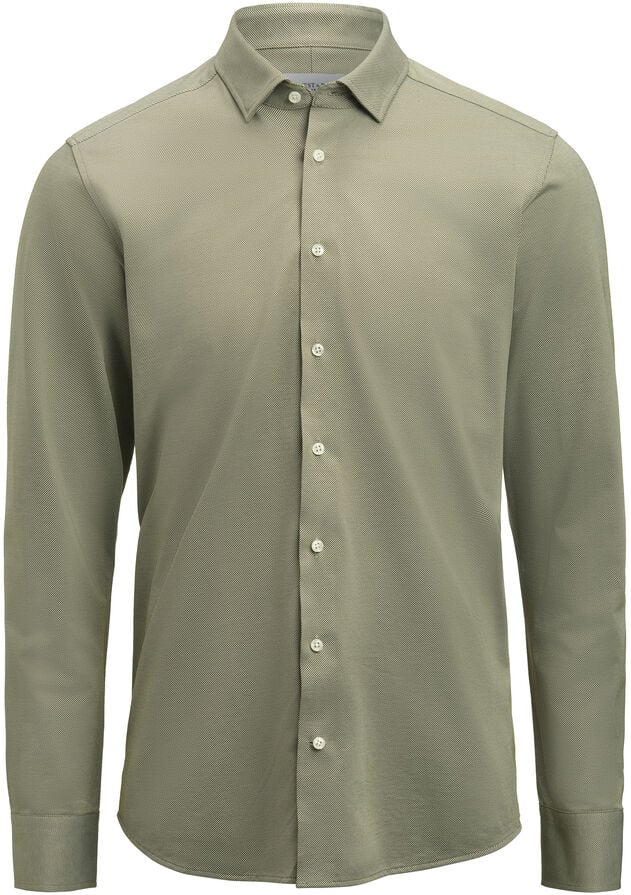 Hovedproduktbilde for Green/White J. Harvest & Frost Yellow Bow 57 Regular Fit Skjorte