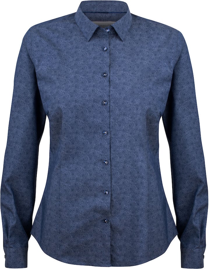 Hovedproduktbilde for Indigo Paisley J. Harvest & Frost Purple Bow 143 Skjorte Dame