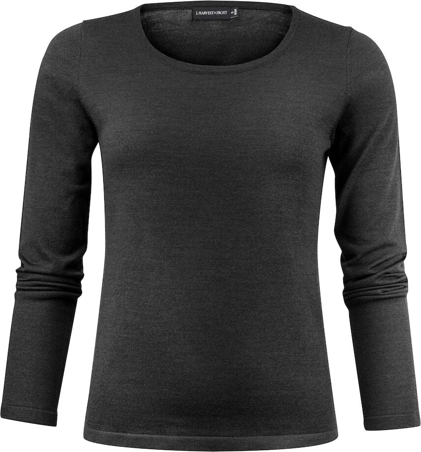 Hovedproduktbilde for Black J. Harvest & Frost Merino U-hals Strikkegenser Dame