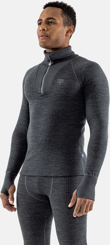 Hovedproduktbilde for Grey Melange Termo Polo with zip