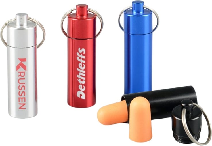 Hovedproduktbilde for 25-47-dra-1003 Myke Øreplugger med Aluminiumsnøkkelring