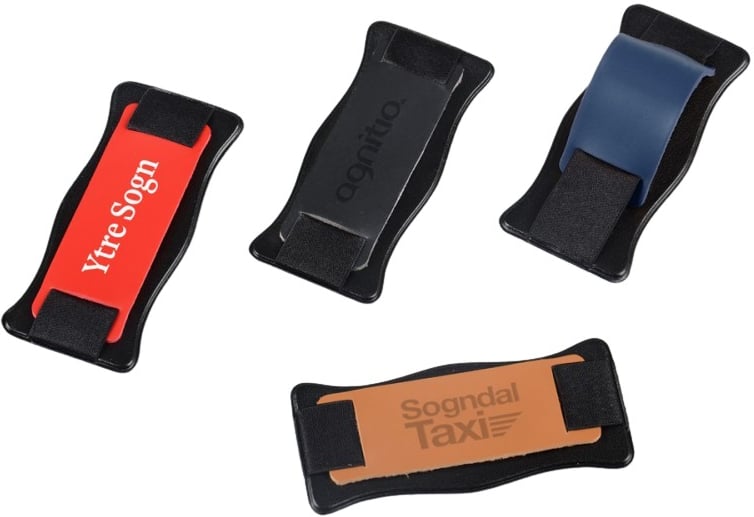 Hovedproduktbilde for 25-47-dra-2022 Bristol PU-skinn Mobilholder med Stropp