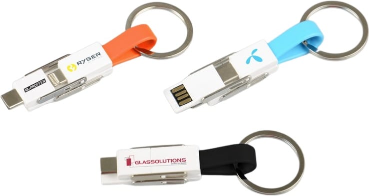 Hovedproduktbilde for 25-47-dra-2140 Juno 6-i-1 Ladekabel med Nøkkelring