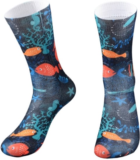 Hovedproduktbilde for 25-47-dra-2202 Ridge Polyester og Elastan Fullfargetrykket Sokker