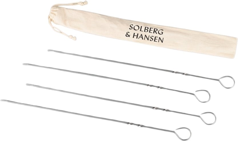 Hovedproduktbilde for 25-47-dra-2248 Owen Rustfritt Stål 4 stk Grillspyd Sett