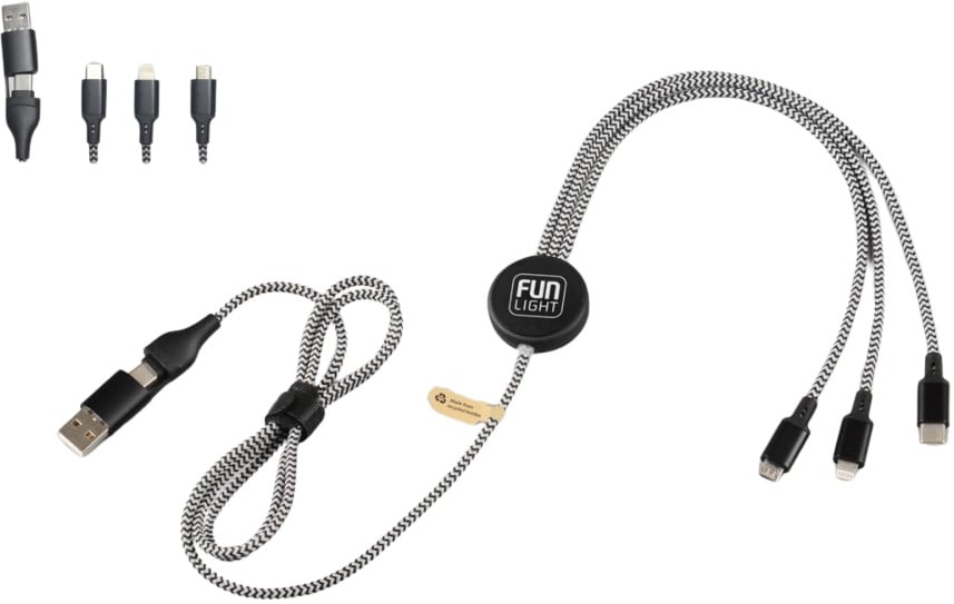 Hovedproduktbilde for 25-47-dra-2694 Delphi 6-i-1 RPET  Ladekabel