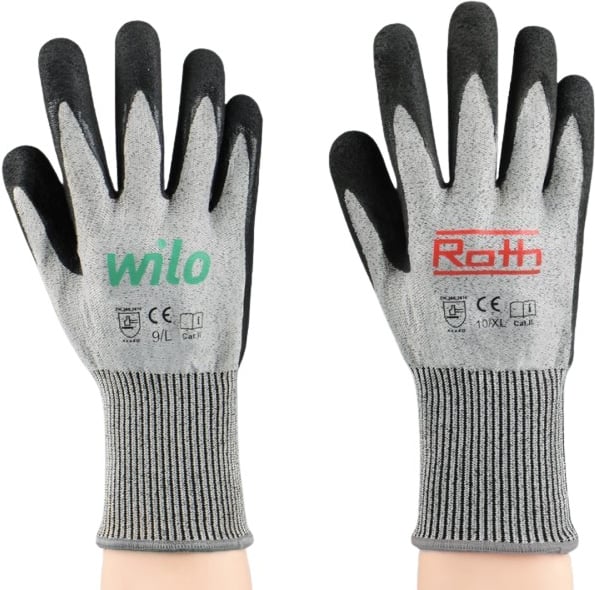 Hovedproduktbilde for 25-47-dra-2757 Dalo Nitril Arbeidshansker med Beskyttende Innside