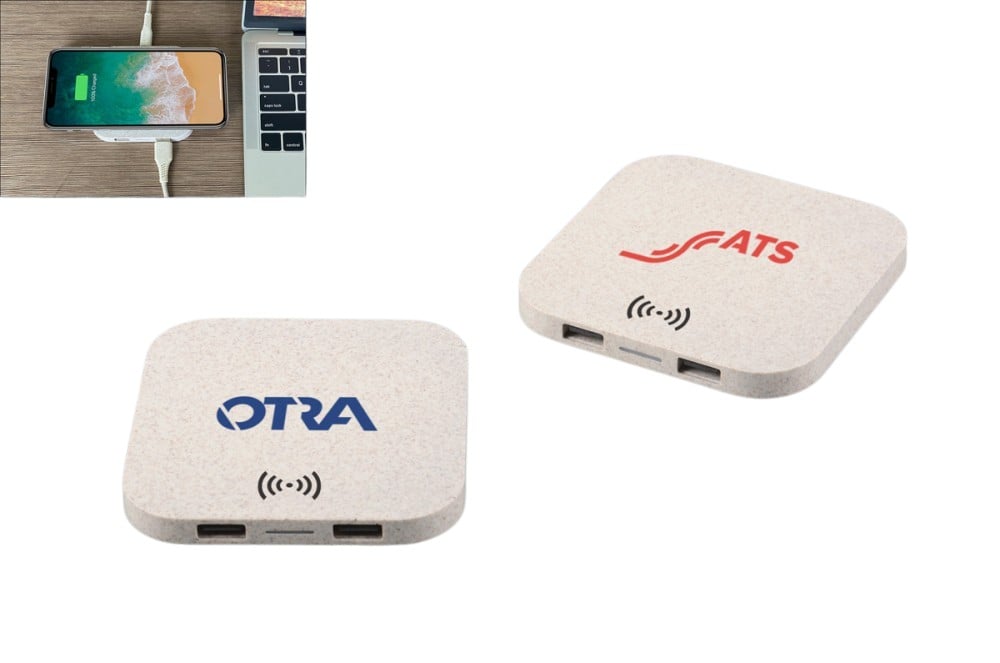 Hovedproduktbilde for 25-47-dra-2972 Callie 10W Trådløs Ladeplate med USB-porter