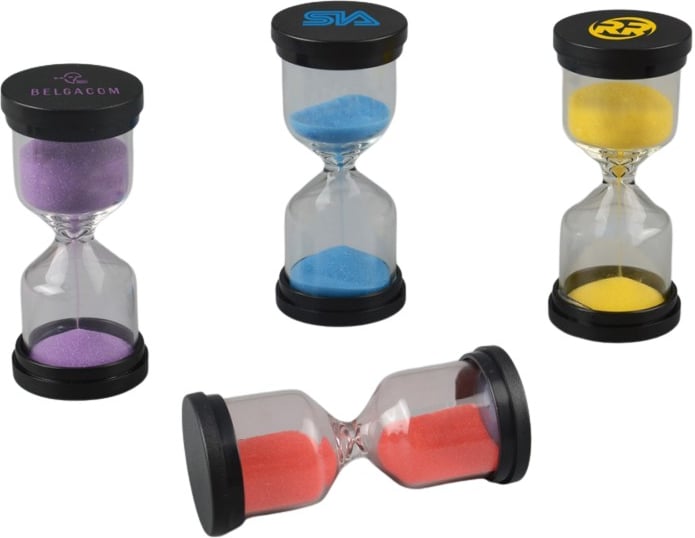 Hovedproduktbilde for 25-47-dra-3372 Catharines 5 Minutter Timeglass med Farget Sand