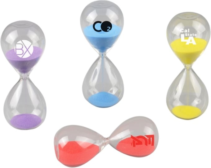 Hovedproduktbilde for 25-47-dra-3373 Sauda 5 Minutter Timeglass med Farget Sand