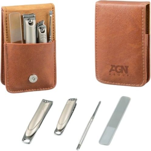 Hovedproduktbilde for 25-47-dra-3387 Amanda PU Lær Manikyrsett