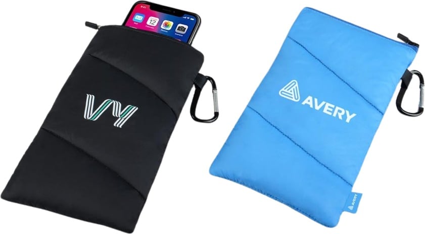 Hovedproduktbilde for 25-47-dra-3479 Sable Dun og Nylon Mobilveske med Glidelås