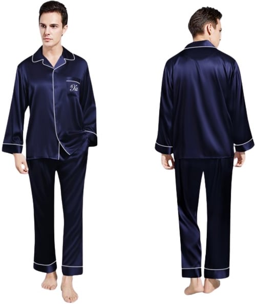 Hovedproduktbilde for 25-47-dra-3577 Arvion Silke Langermet Pysjamasett