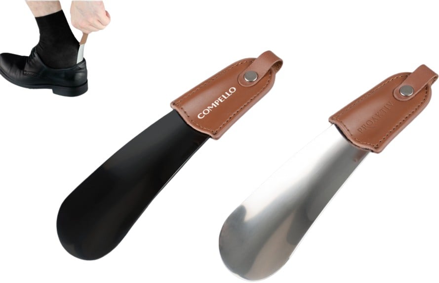 Hovedproduktbilde for 25-47-dra-3593 Sioux Mini Skohorn med Lærhåndtak