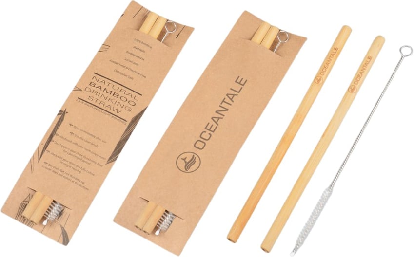 Hovedproduktbilde for 25-47-dra-3655 Halldis Bambus Gjenbrukbart Sugerørsett