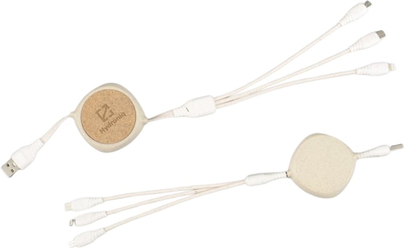 Hovedproduktbilde for 25-47-dra-3733 Axel 3-i-1 Hvetehalm og Kork Uttrekkbar  Ladekabel