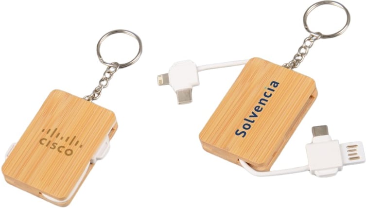 Hovedproduktbilde for 25-47-dra-3793 Ella Bambus 6-i-1 Ladekabel