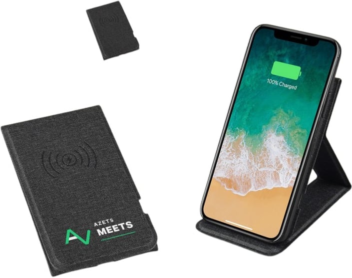 Hovedproduktbilde for 25-47-dra-3801 Kairo PU Lær 15W Trådløs Ladeplate og Mobilstativ