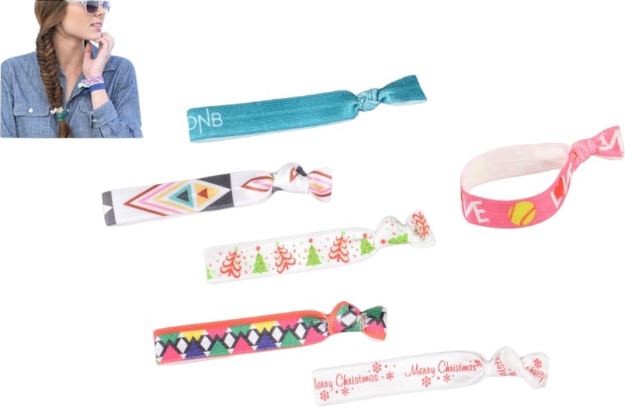 Hovedproduktbilde for 25-47-dra-3844 Sava RPET Fullfargetrykket Hårstrikk og Armbånd