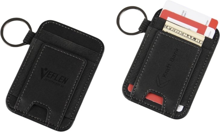 Hovedproduktbilde for 25-47-dra-3854 Dorf Resirkulert PU Kortholder med Nøkkelring