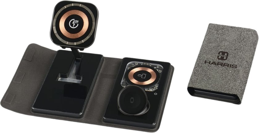 Hovedproduktbilde for 25-47-dra-4227 Milan RPET 4-i-1 Ladeplate med RGB Lys