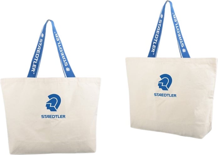 Hovedproduktbilde for 25-47-dra-4301 Elnora Canvas 35L Shoppingbag med Jacquard Håndtak