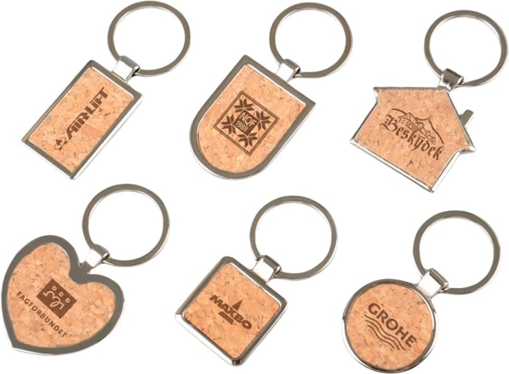 Hovedproduktbilde for 25-47-drb-4561 Gunvor Kork og Metall  Nøkkelring