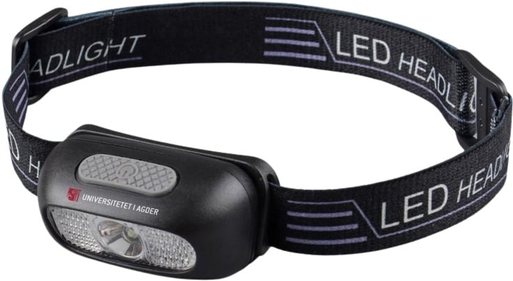 Hovedproduktbilde for 25-47-drb-4620 Diani Oppladbar Hodelykt med LED-lys