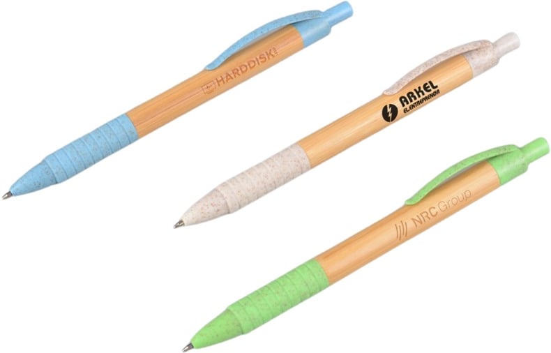 Hovedproduktbilde for 25-47-drb-4769 Elure Hvetestrå og Bambus  Kulepenn