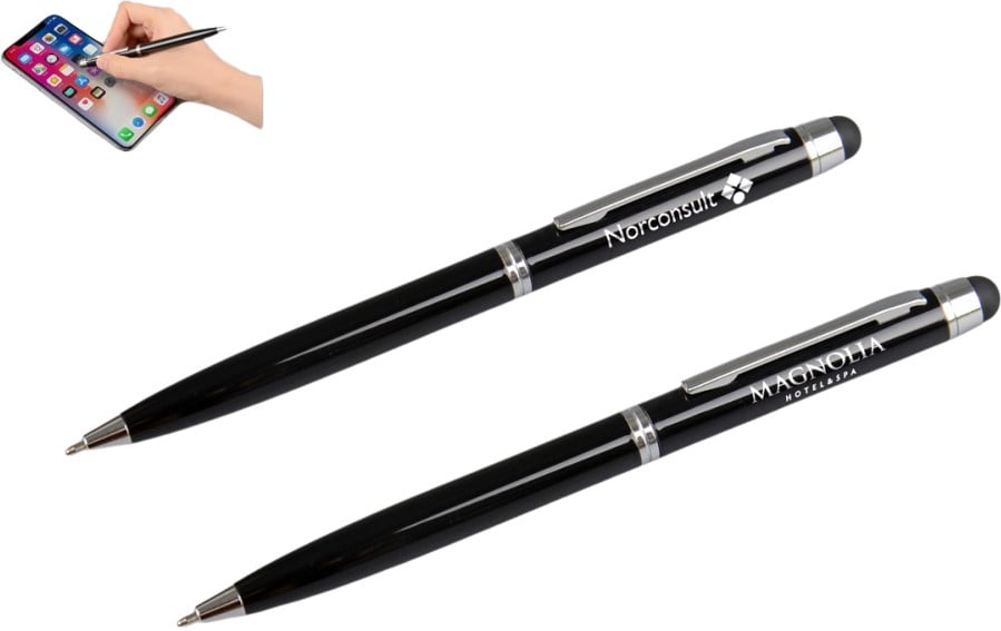 Hovedproduktbilde for 25-47-drb-4783 Tiven Metall Touch/Stylus Kulepenn med Vrimekanisme