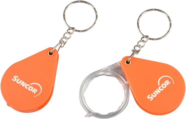 Hovedproduktbilde for 25-47-drb-5222 Durres Plast Forstørrelsesglass med  Nøkkelring