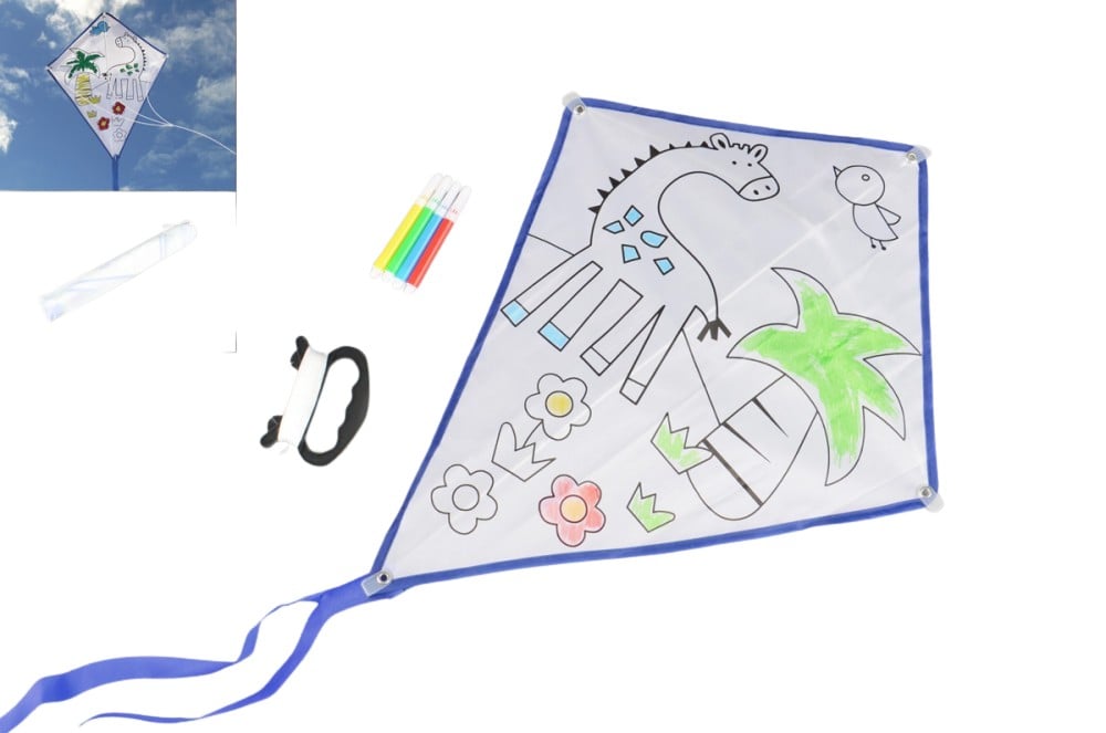 Hovedproduktbilde for 25-47-drb-5241 Rollex Polyester "Tegn på meg" Drage for Barn