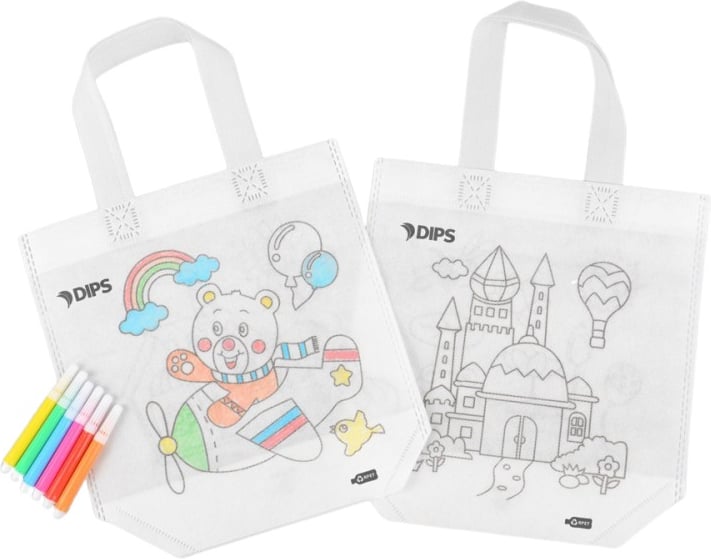 Hovedproduktbilde for 25-47-drb-5353 rPET "Tegn på meg" Handlenett for Barn