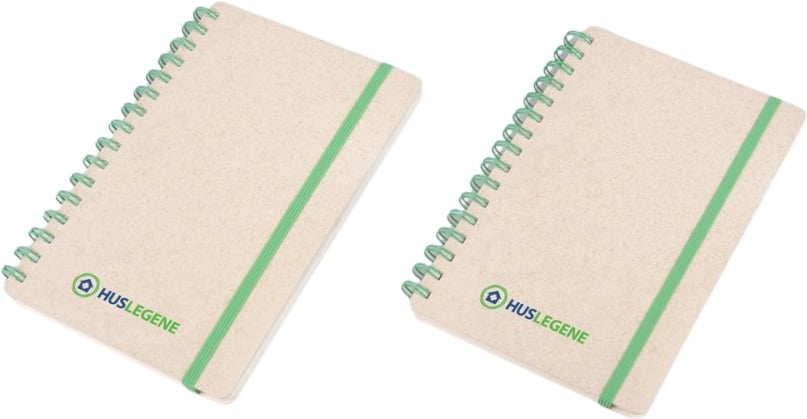 Hovedproduktbilde for 25-47-drb-5394 Havana A5 Hvetestrå Notatbok med Spiral