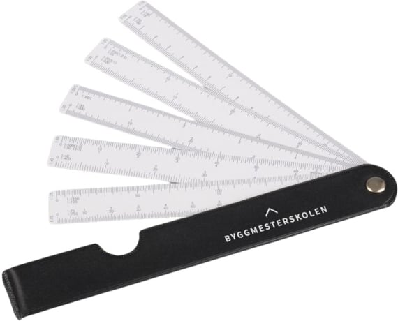 Hovedproduktbilde for 25-47-drb-5478 Milton Vifteformet Linjal