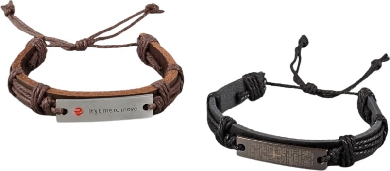 Hovedproduktbilde for 25-47-drb-5696 Brutus Lær Armbånd med Plate