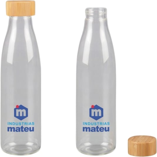 Hovedproduktbilde for 25-47-drb-5707 Matera 600 ml Glassflaske med Bambuslokk
