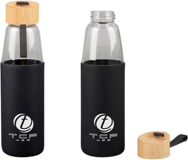 Hovedproduktbilde for 25-47-drb-5709 Sibu 500 ml Silikon og Glass Drikkeflaske