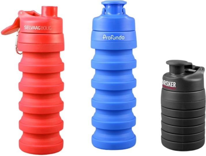 Hovedproduktbilde for 25-47-drb-5767 Dhabi 500 ml Sammenleggbar Drikkeflaske med Karabinkrok Drikkeflaske