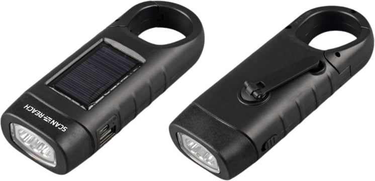 Hovedproduktbilde for 25-47-drb-5973 Tindra Oppladbar Solcellelykt med Håndsveiv