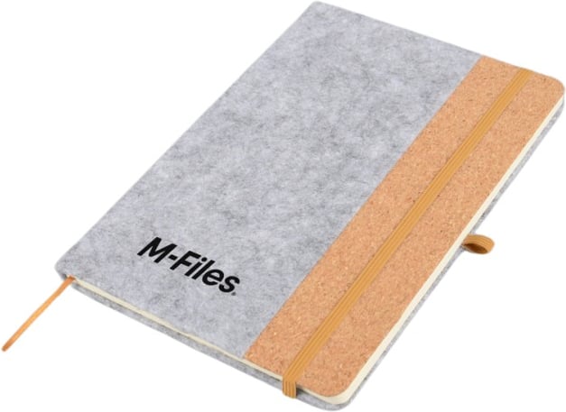 Hovedproduktbilde for 25-47-drb-6138 Ava A5 RPET Filt og Kork Notatbok