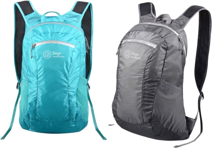 Hovedproduktbilde for 25-47-drb-6238 Hakan Resirkulert Nylon 17L Sammenleggbar Ryggsekk