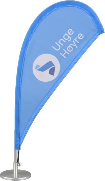 Hovedproduktbilde for 15 x 35 cm Lyngstein Dråpeformet Bordflagg