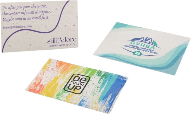 Hovedproduktbilde for 25-47-drc-6051 Solbjørg Frøpapir Visittkort