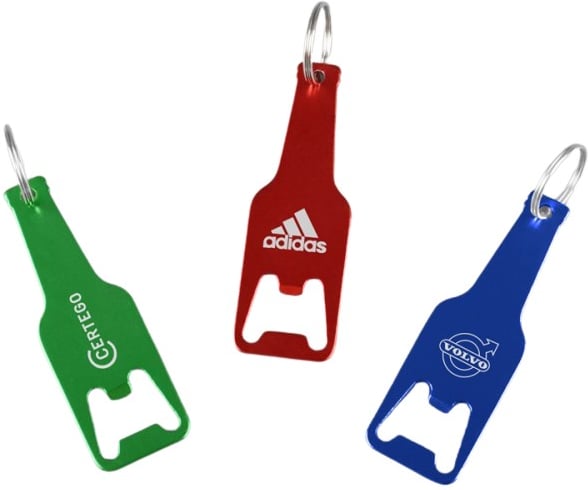 Hovedproduktbilde for 25-47-drc-6086 Canela Resirkulert Aluminium Flaskeåpner med Nøkkelring