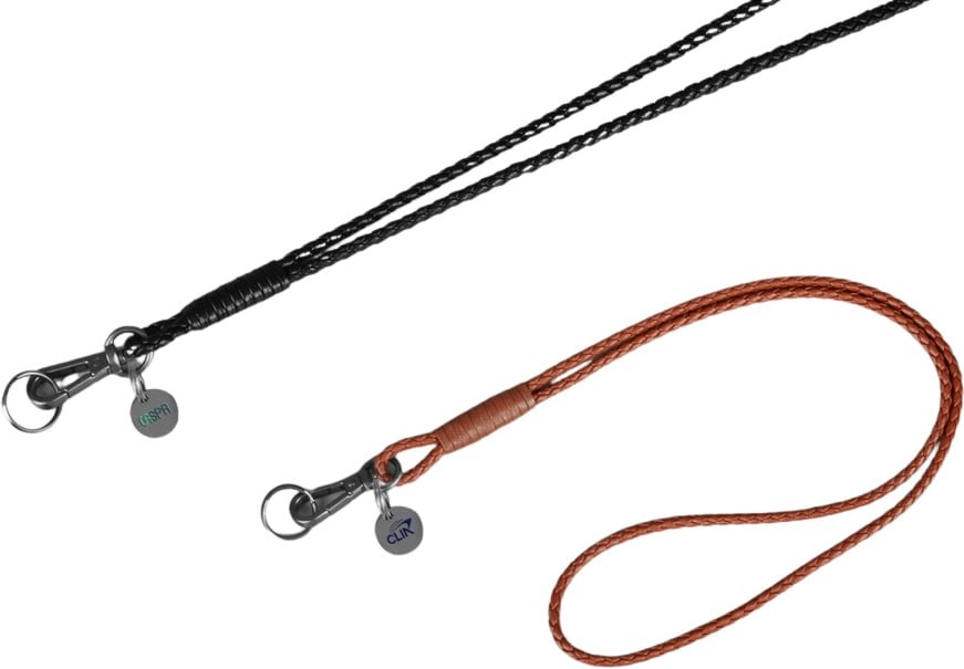 Hovedproduktbilde for 25-47-drc-7004 Lucca Lær Flettet Nøkkelbånd